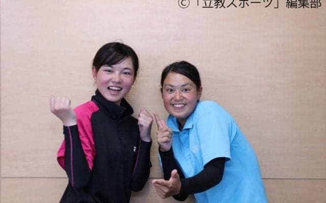 【ソフトテニス部女子】『明日開幕！インカレ直前特集』　昨年度インカレ準優勝の立役者、“マツドイ”に今年も期待だ！