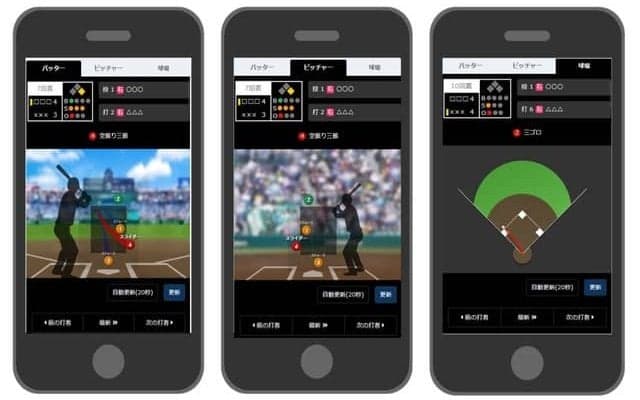 イラストで伝える夏の甲子園1球速報、gooニュースが開始