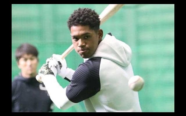 日ハムドラ4万波、バックスクリーンへ特大10号ソロ！　高卒1年目で2桁本塁打達成