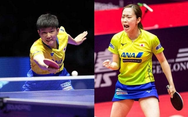 張本/石川ペア、息の合ったプレーで初戦快勝＜卓球・ブルガリアオープン＞