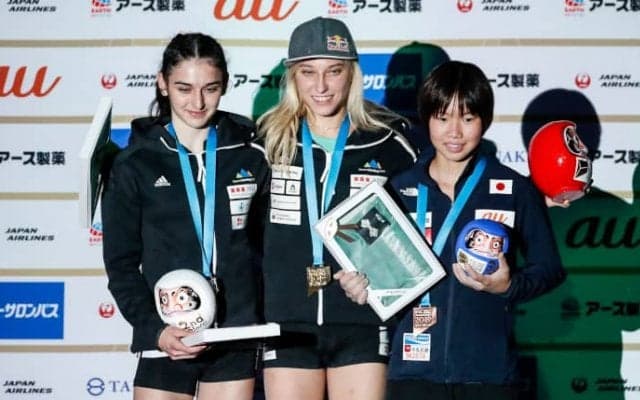 森秋彩が銅メダル。ヤンヤ・ガンブレットは大会2種目制覇を達成／IFSCクライミング世界選手権2019八王子【リード女子決勝】