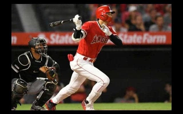 【MLB】大谷、打球速すぎて適時打にならず？　175キロ超弾丸二塁打に米実況「強く打ちすぎ」