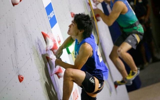 楢崎智亜、自身の日本記録に迫る／IFSCクライミング世界選手権2019八王子【スピード男子予選】
