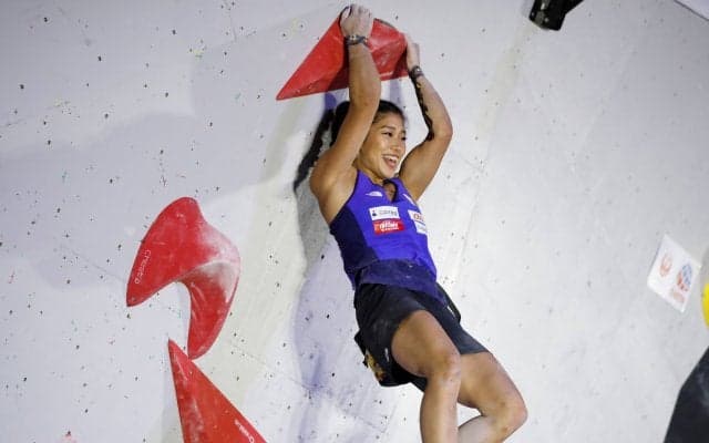 野中生萌「これ以上面白いファイナルはない」。コンバインド女子予選後の選手コメント／IFSCクライミング世界選手権2019八王子