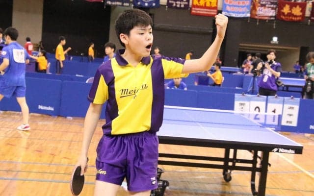 愛工大名電、4連覇まであと1勝＜卓球・インターハイ2019　男子学校対抗＞