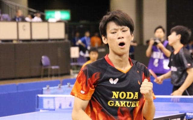 戸上隼輔、男子シングルス2連覇達成　名電勢を連破＜卓球・インターハイ2019＞