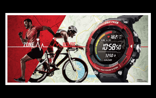 カシオ、ペース管理やトレーニングに活用できるPRO TREK Smart「WSD-F21HR」発売