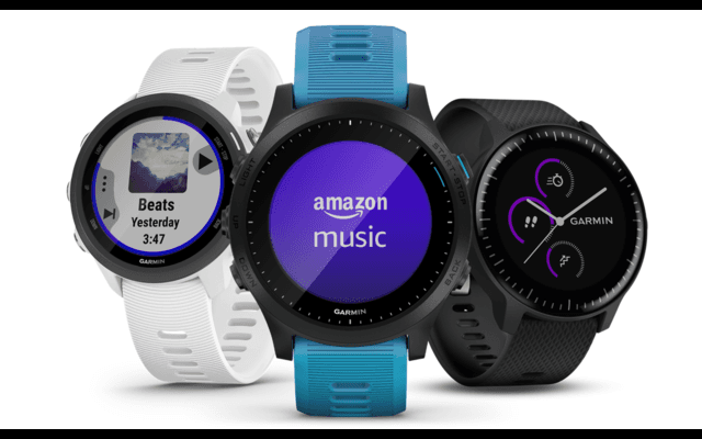 ガーミン、音楽サービス「Amazon Music」の再生がウェアラブルデバイスで可能に