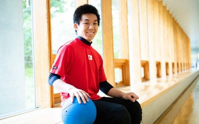 ゴールボールの若きエース金子和也。様々な思いを込め一球入魂を誓う