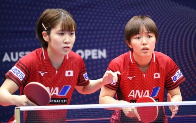 平野美宇/芝田沙季、韓国ペアに勝利＜卓球・チェコオープン＞