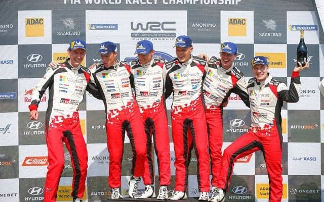WRCドイツ：タナックがラリードイツ三連覇。トヨタ・ヤリスWRCが表彰台を独占