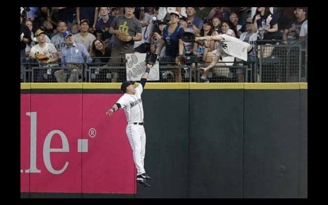 【MLB】左手にグラブ、右手にマジックハンド　“イチメーター”エイミーさんがHR球争奪戦