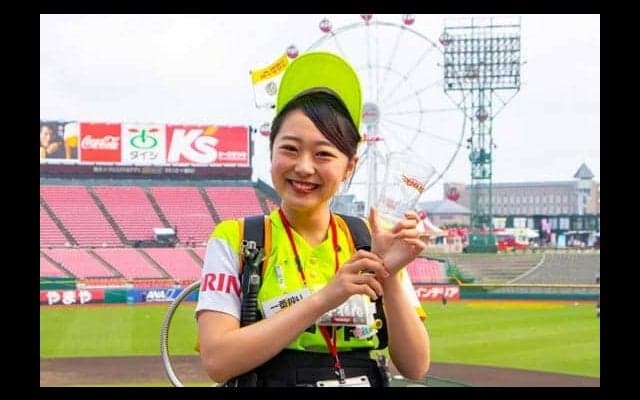 「ずっと憧れでした」“天真爛漫”かれんさんが思い描く理想の売り子像とは