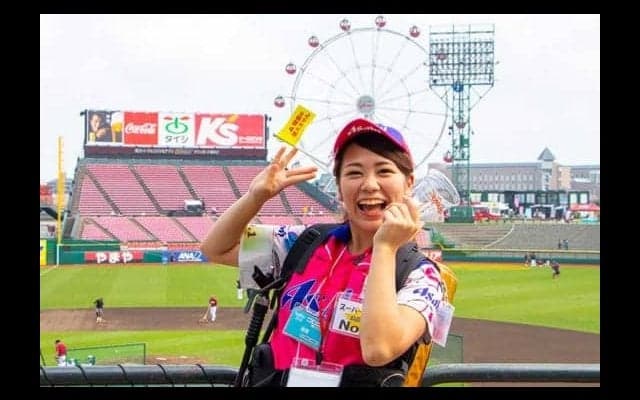 19歳売り子ひなさん、ハツラツ笑顔で自己最高259杯「前日の自分を上回りたい」