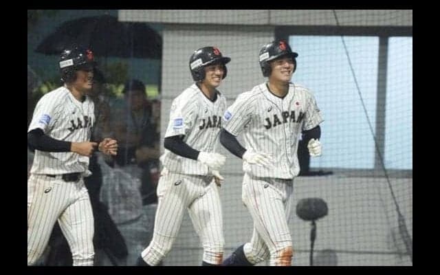 【U-18W杯】日本、6回途中降雨コールドでSR進出決定！　4番石川勝ち越し3ラン＆西6回1失点の快投