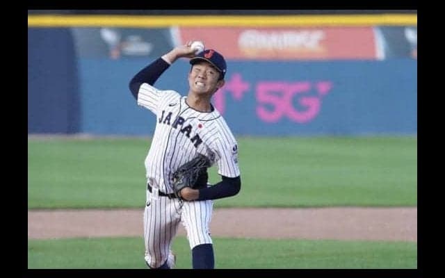 【U-18W杯】日本、5回に韮澤の適時打などで2点奪い逆転！　奥川は5回13K1失点の力投