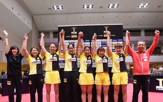 日本生命、TOP名古屋に4-0勝ち　早田ひな欠くも層厚く＜卓球・Tリーグ結果速報＞
