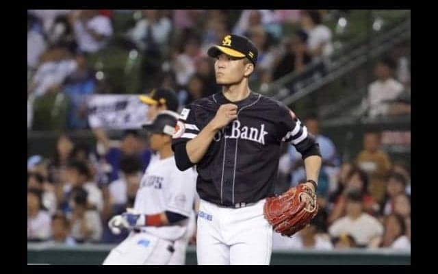 鷹・千賀、大一番で8回1失点の熱投！　「絶対に負けないという気持ちで」