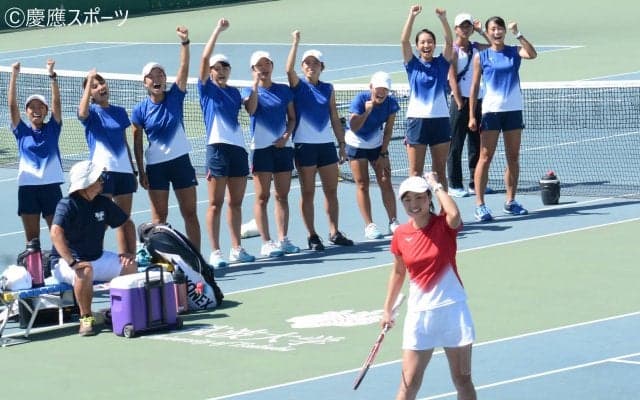 【テニス（女子）】苦しみながらも4年ぶりの王座出場を決める！／関東大学テニスリーグ　明大戦