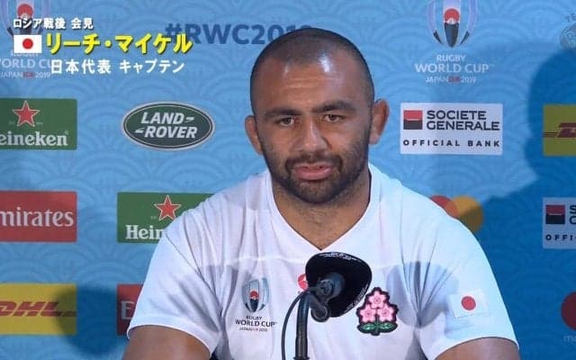 リーチ・マイケル、国歌斉唱で「自分のやるべきことを意識した」初戦を終えて