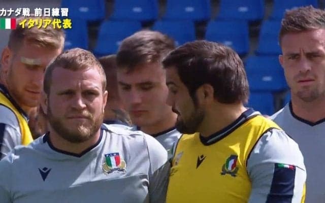 イタリアが博多の森で前日練習を公開、26日カナダと対戦