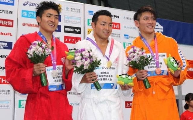 男子メドレーリレー覇権奪還ならず　思いは来年へ