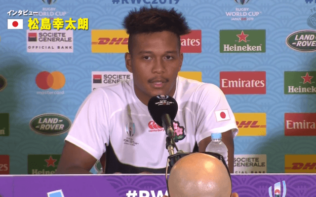 松島幸太朗が語るキーポイントとは？ 明日アイルランド戦と対戦