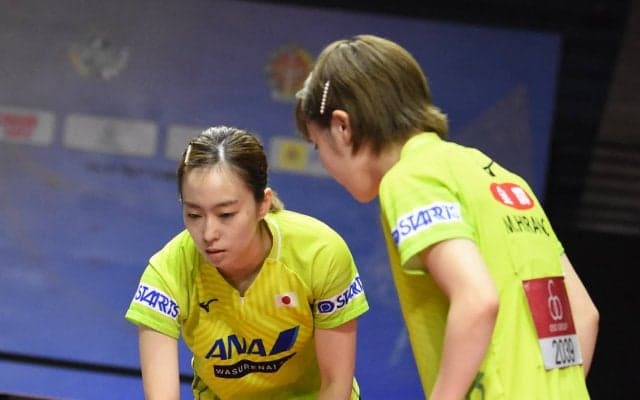 石川/平野、4強入り　次戦は中国香港ペアと＜卓球・スウェーデンオープン＞