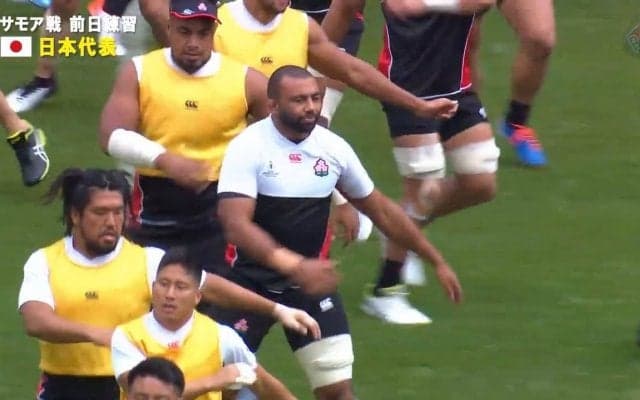 ラグビー日本代表、サモア戦を前に豊田スタジアムで練習を公開