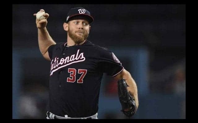 【MLB 地区S】6回1失点のストラスバーグ、PO最初の先発4登板で防御率トップ
