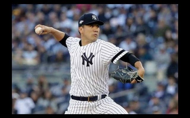 【MLB 地区S】田中将大、初回ピンチも32発ロサリオを併殺打斬り　無失点スタート