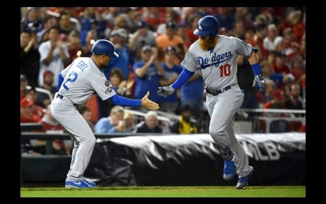 【MLB 地区S】ドジャース、6回に打者11人7得点の猛攻で逆転　勝てば地区Sに突破に王手