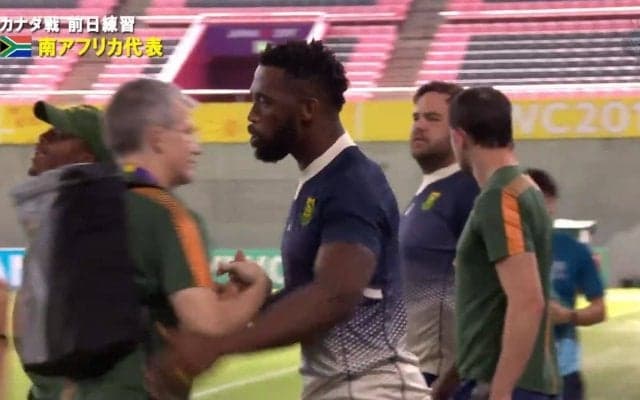 南アフリカが神戸で練習を公開、8日カナダと対戦