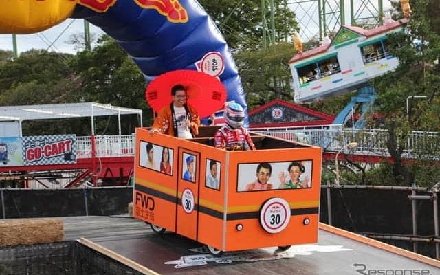 動力の有無は関係ない!? 佐藤琢磨選手も力走見せる…レッドブル・ボックスカートレース 東京大会