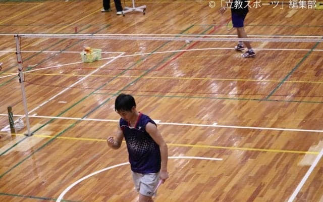 【バドミントン部】秋リーグ快“勝”撃も第４戦・対作新大に敗北で 黄色信号灯る…。接戦制せず男泣きも