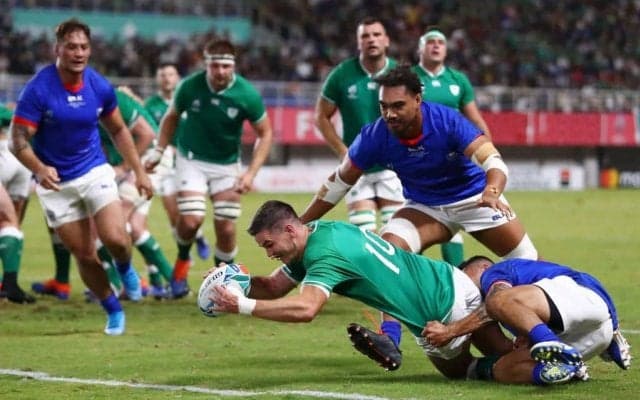 アイルランド、退場者を出すも7トライの猛攻で47－5とサモアを圧倒！8強入りを決める