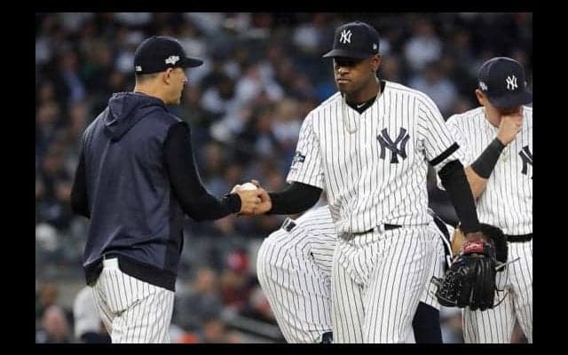 【MLB 優勝決定S】ヤンキース、セベリーノが序盤に2被弾浴び痛恨の連敗　ア軍はコールが7回無失点の快投