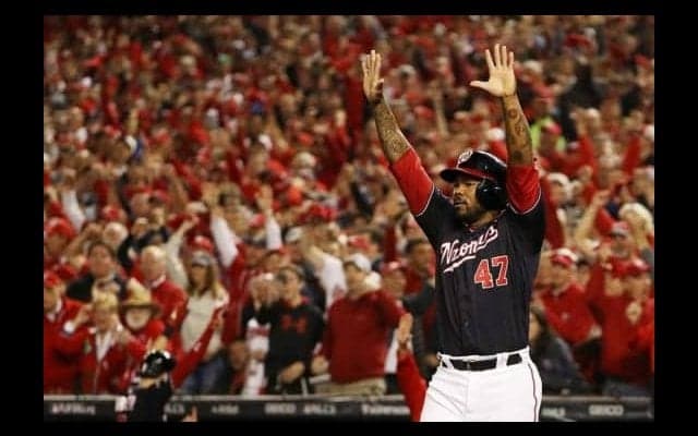 【MLB 優勝決定S】ナショナルズが4連勝で初のリーグ優勝＆WS進出決める　初回に一挙7点を先取