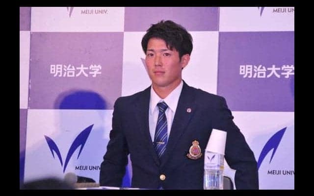 【ドラフト】明大森下、広島の交渉権獲得に決意「前田健太投手を見てきた。勝てる投手に」