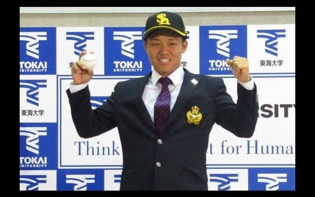 【ドラフト】東海大・海野がホークス2位指名に驚き　「全く想像していなかった、一番ないと…」