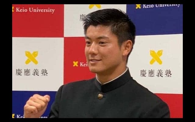 【ドラフト】楽天から3位指名の慶大・津留崎、サプライズ指名に涙「こんなに早く呼ばれるとは…」