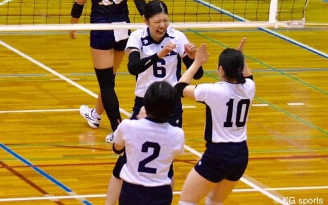 【バレーボール部女子】　大院大に勝利し、秋季リーグ戦３位
