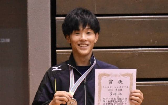 【レスリング部】　西日本インカレ２日目、グレコで弓削が準優勝！