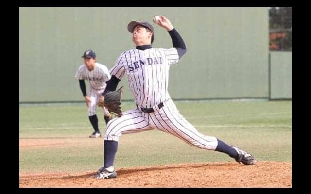 【大学野球】仙台大・鷹育成2位左腕の大関が3者三振締め！　日本S観戦で「あの舞台に立てるように」