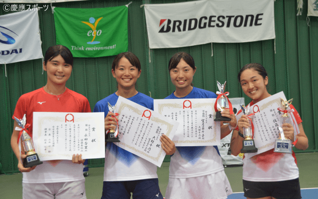 【テニス（女子）】創部初の快挙！ルーキー佐藤が単複二冠でインカレ女王に輝く／全日本学生テニス選手権大会　最終日