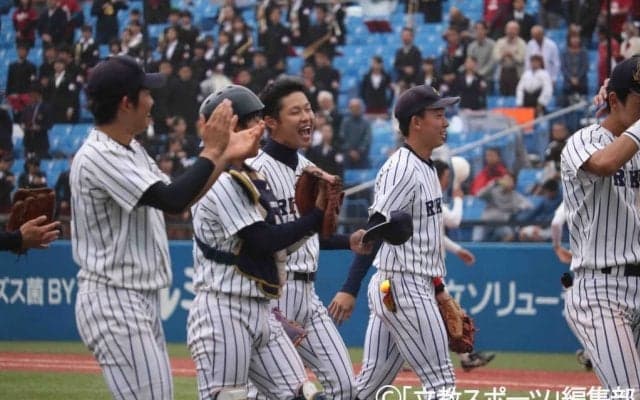 【野球部】田中誠、今季初完封勝利！ 野手陣10安打４得点で早大から３季ぶり勝ち点