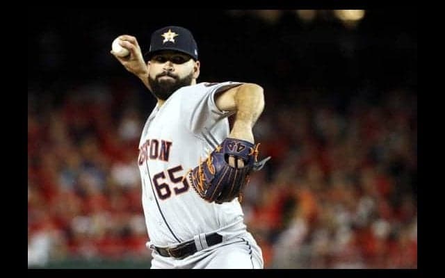 【MLB】ア軍新人右腕がPS初先発で5回無失点　メキシコ出身で2人目のWS先発勝利投手に