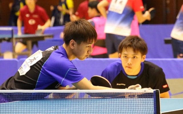 関西大学・坂根/福本ペア、全日本準優勝ダブルス破る金星＜卓球・全日学2019＞
