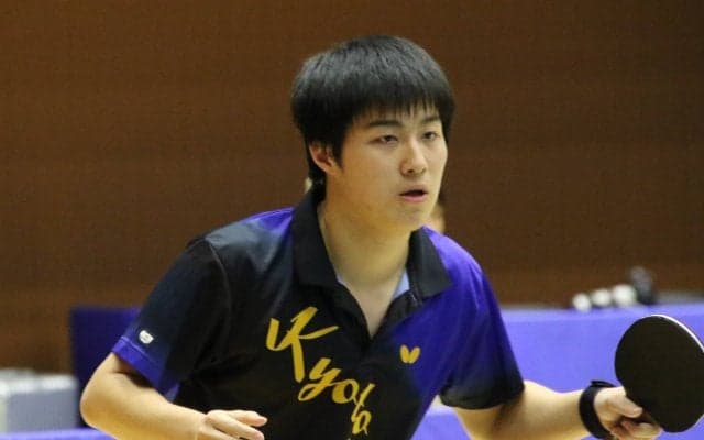 京都大学・多田浩嗣、魔球“王子サーブ”で全国1勝＜卓球・全日学＞