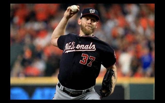 【MLB WS】ナショナルズ逆王手！ストラスバーグ9回途中2失点力投、レンドン4打点